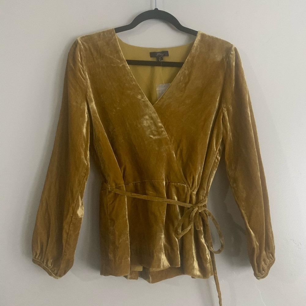NWT Jcrew Velvet Top